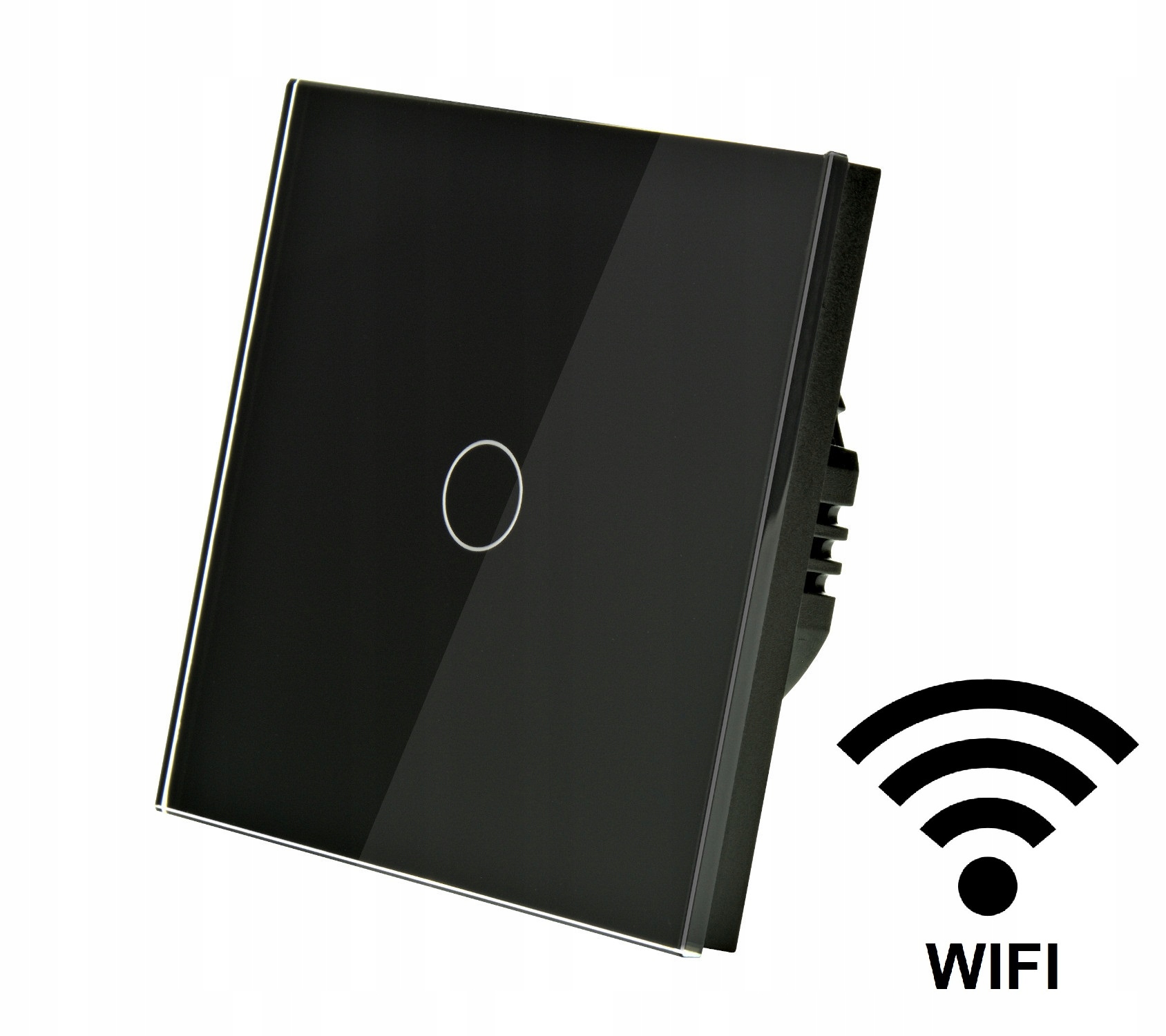 Induálny MT-1G1-WIFI-86-B jednoduchý spínač, čierny